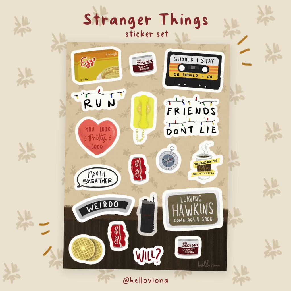 

Stranger Things Sticker Set | Hello Viona