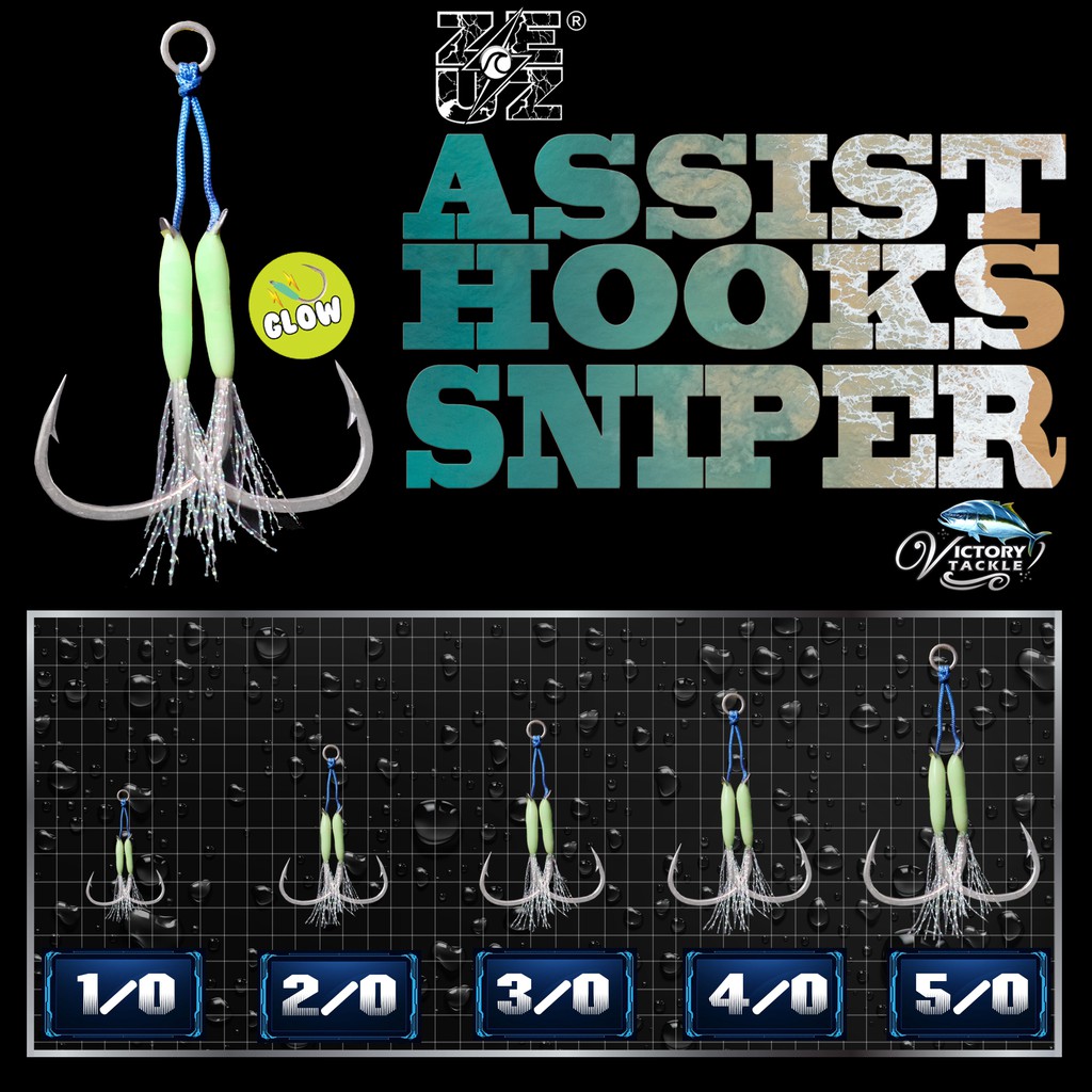 Assist Hook Kail Pancing ZEUZ SNIPER JIGGING - Kuat dan Tahan Lama