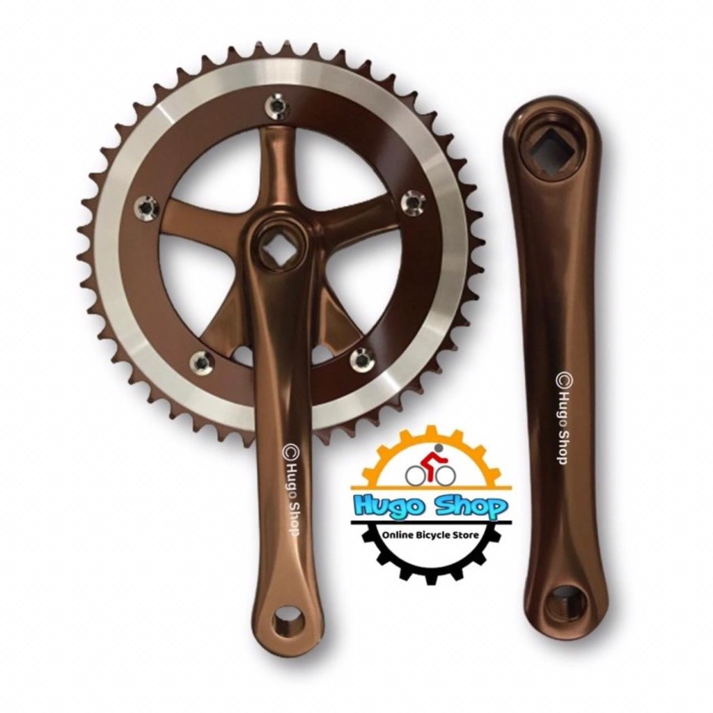 Crank Sepeda 46T Viva Alloy Brown