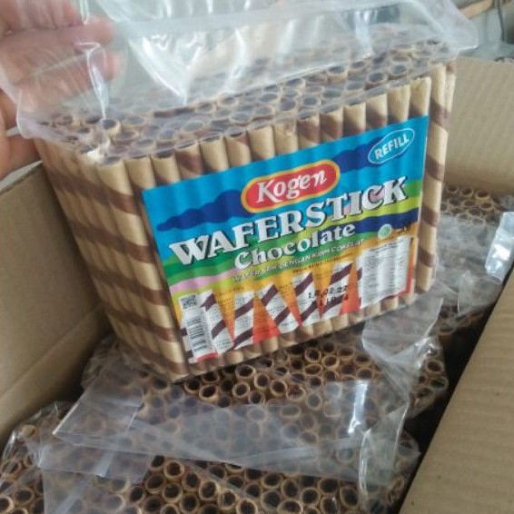 

REFIL WAFERSTICK KOGEN RASA COKLAT UK. 600 gram.