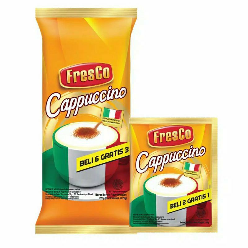 

FRESCO CAPPUCCINO isi 9 @25gr