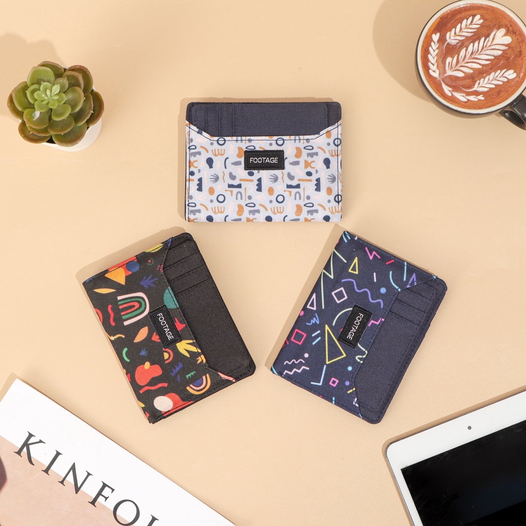 Dompet Wanita Pria Mini Card Holder Cewek Cowok Unisex Wallet Banyak Slot Kartu DW-03 Motif Terbaru