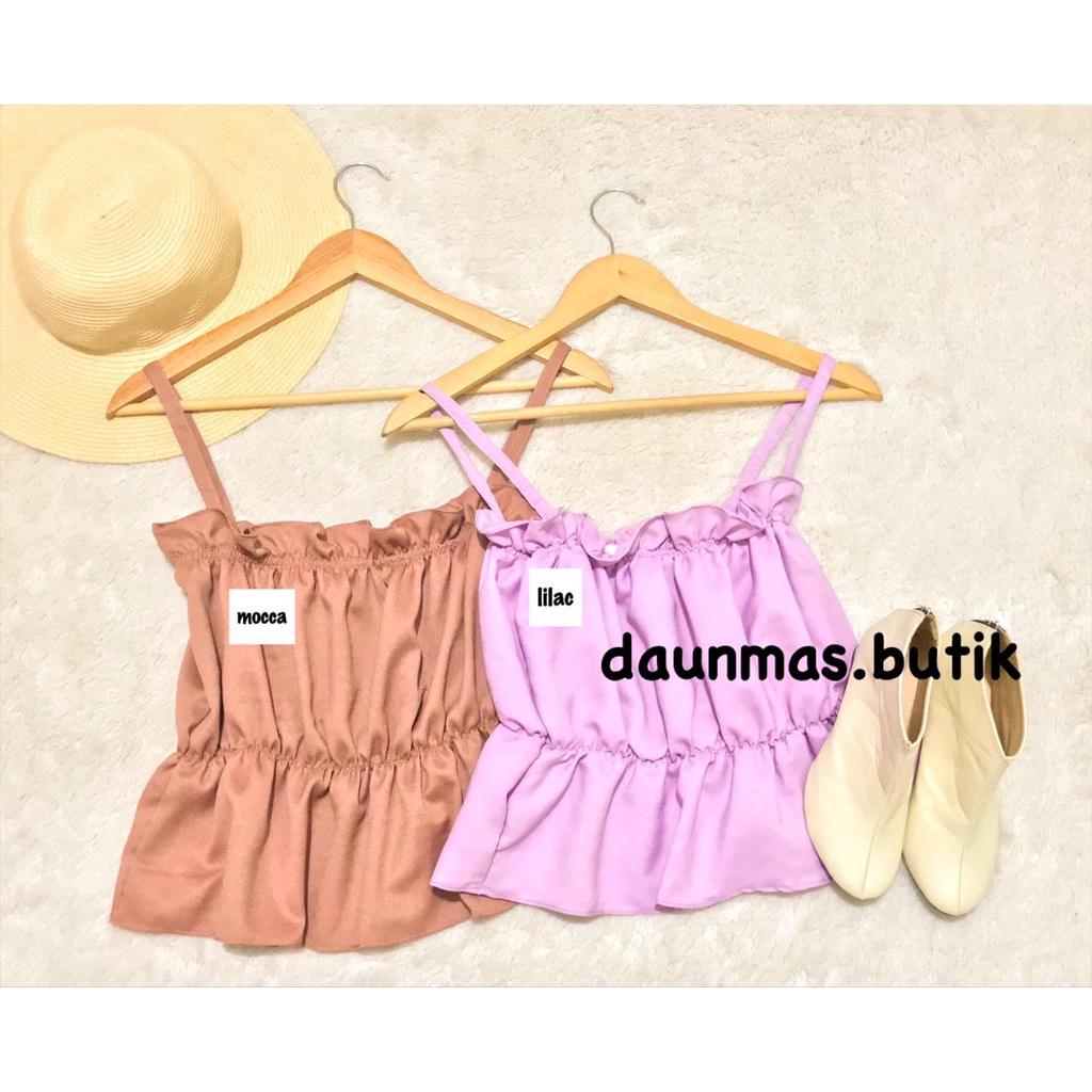 1KG MUAT 5PCS | MIRABEL TOP BLOUSE OFF SHOULDER CINO CROPTY TOP SABRINA HITS SEEBGRAM FASHION WANITA-FIERA LILAC