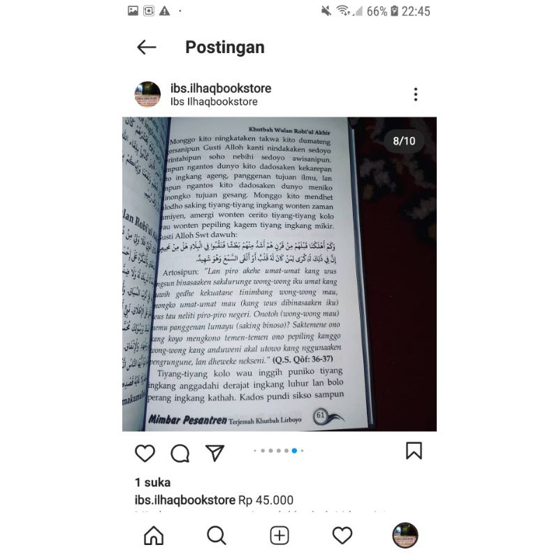 mimbar pesantren terjemah khutbah lirboyo versi bahasa jawa