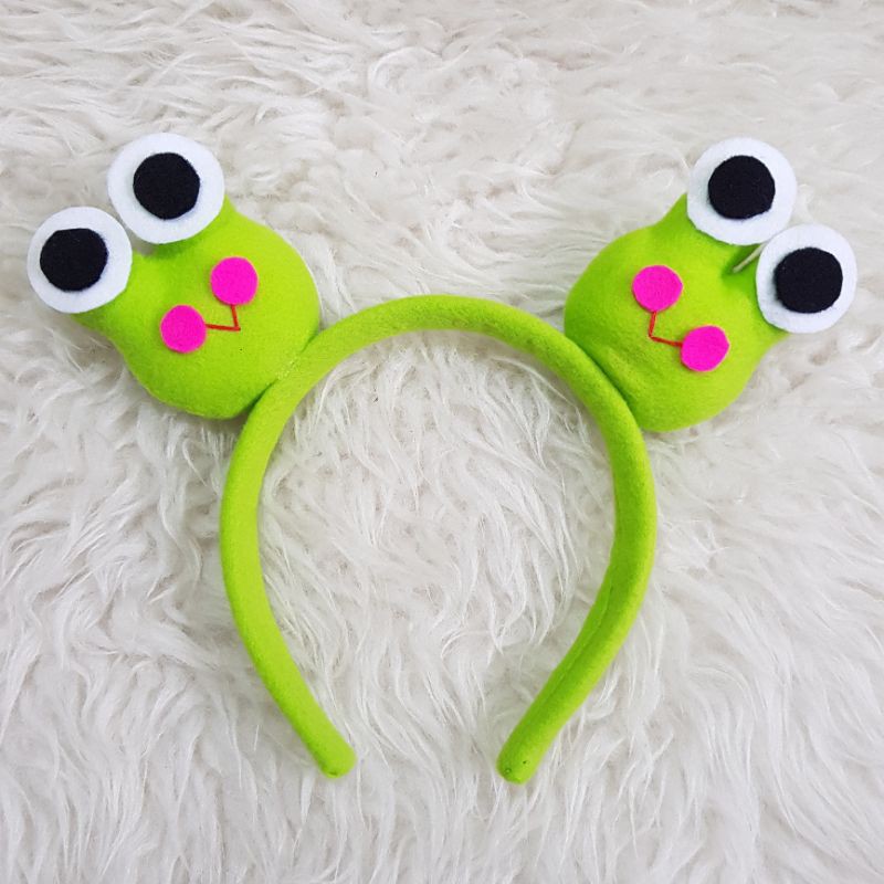 Bando Keroppi Hijau Aksesoris Keropi Bando Keropi Kostum Kero Keroppi Frog Bando Kodok Kostum Katak