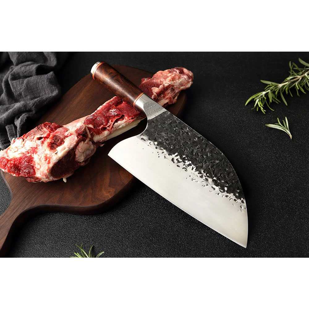 (BISA COD) RVOSTR  Pisau Dapur Chef Knife Cleaver Wide 8 Inch - LZJ-9