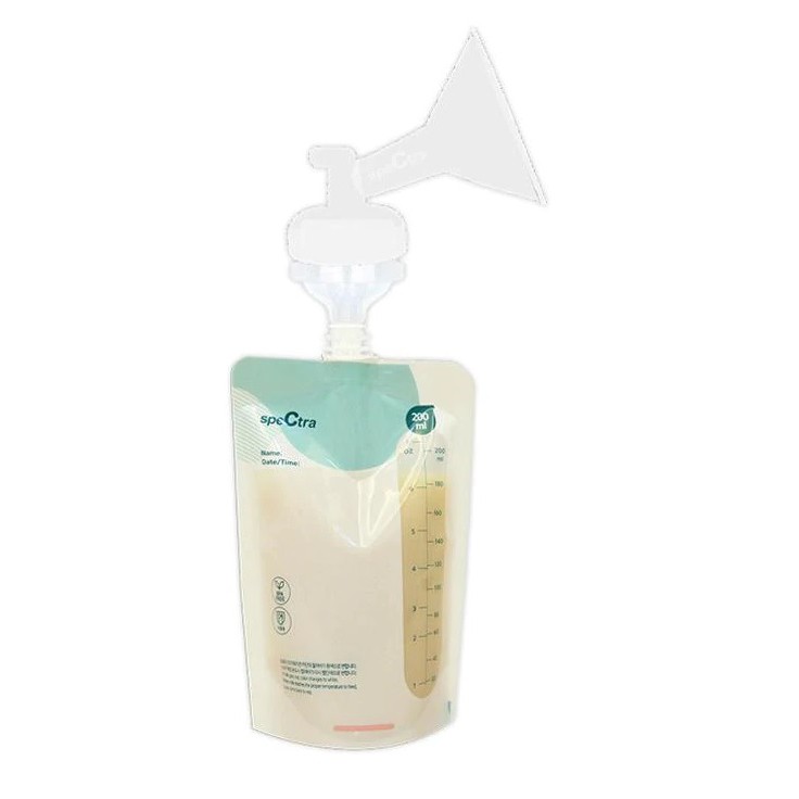 Kantong Asi Spectra Premium Milk Bag 200ml Isi 10 pcs dengan Connector