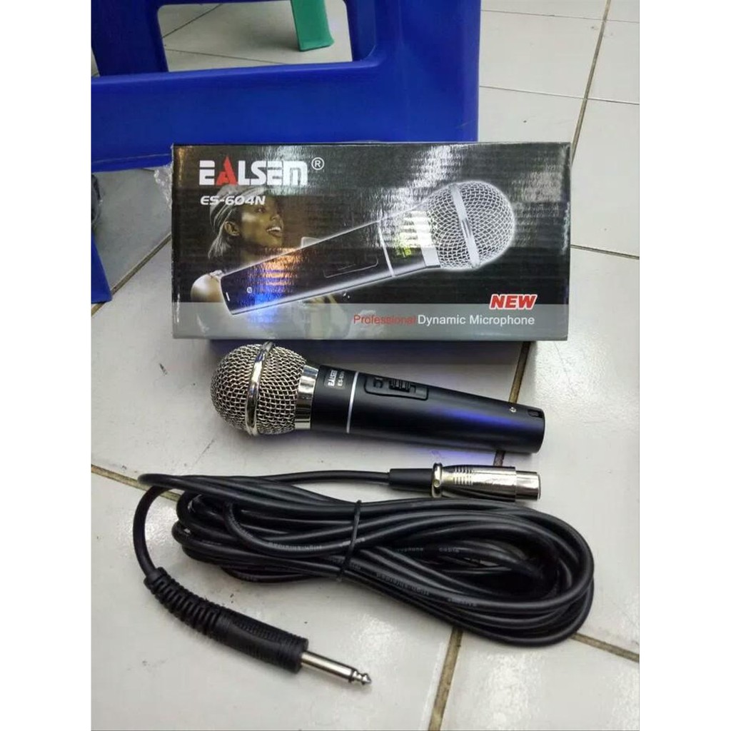 MIC MIKROFON MICROPHONE MIK KARAOKE EALSEM ES-604N ES 604 N SIDOARJO