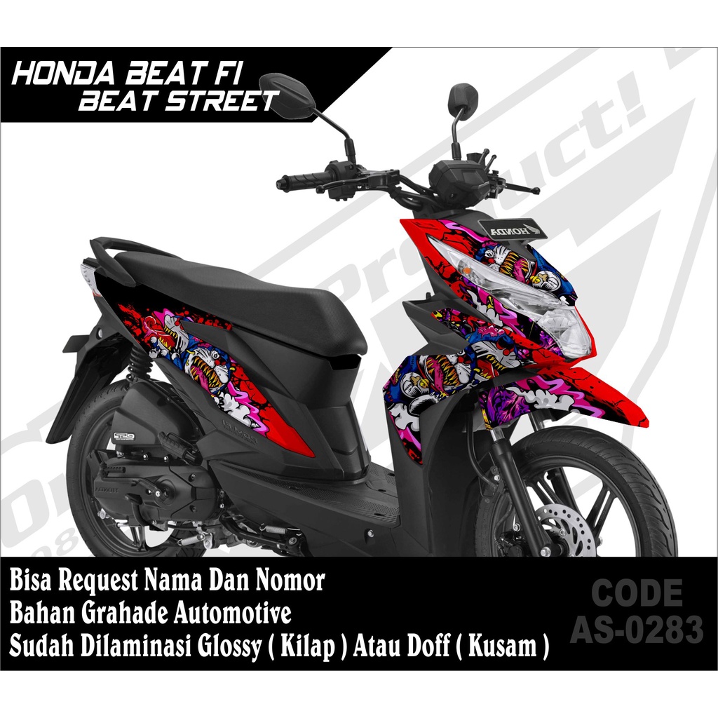 0283 DECAL STIKER FULLBODY CUSTOM MOTOR CUSTOM MOTOR BEAT STREET