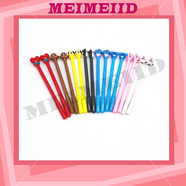 

MEIMEIID (COD)PENA BANGTAN BOYS BTS Pulpen Kartun 10 Warna Pen Warna Warni Bolpoin Karakter Lucu U09