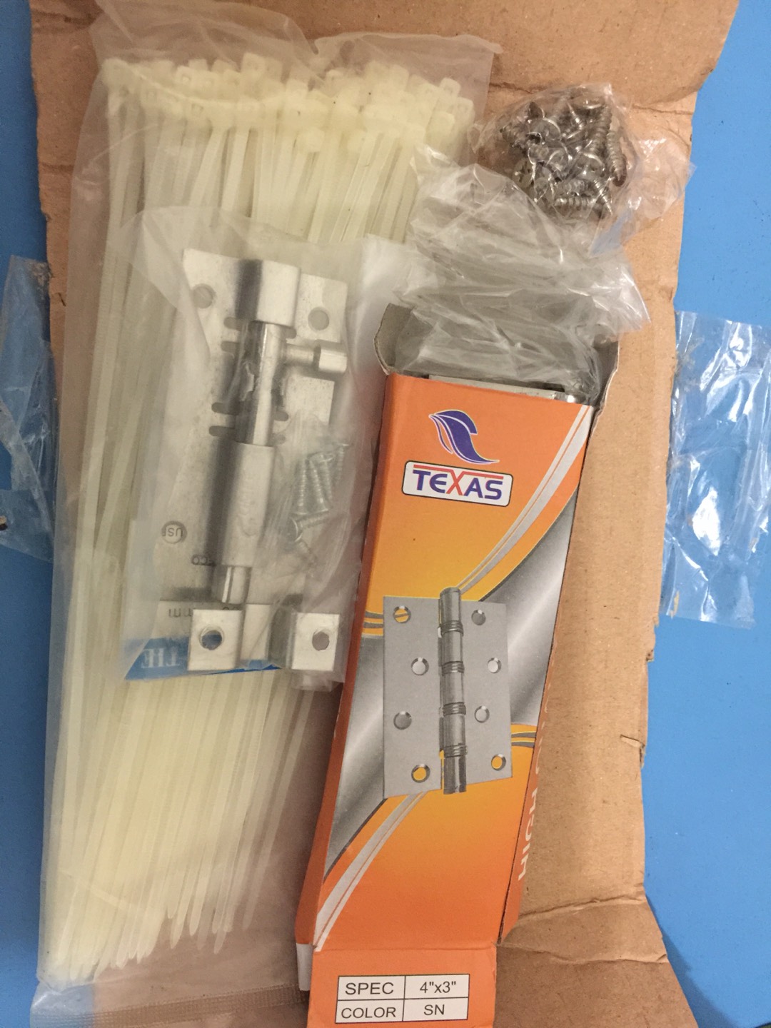 Selot Pintu Jendela  / Grendel Fawi Putih 3 Inch / 3