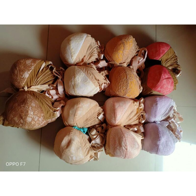 bh brukat bh renda tanpa kawat/ bh bandung brukat jumbo 40-42