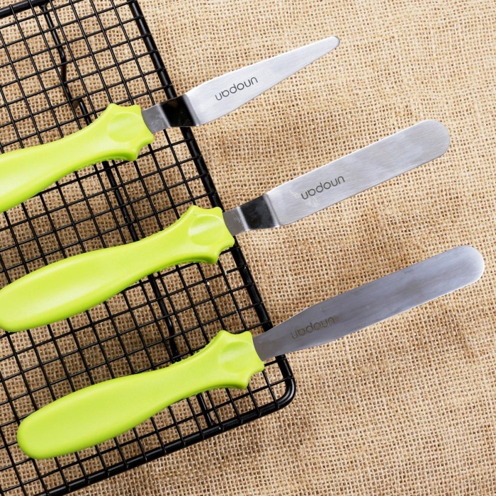 Unopan UN35211 - set 3pcs Unopan stainless butter cream spatula