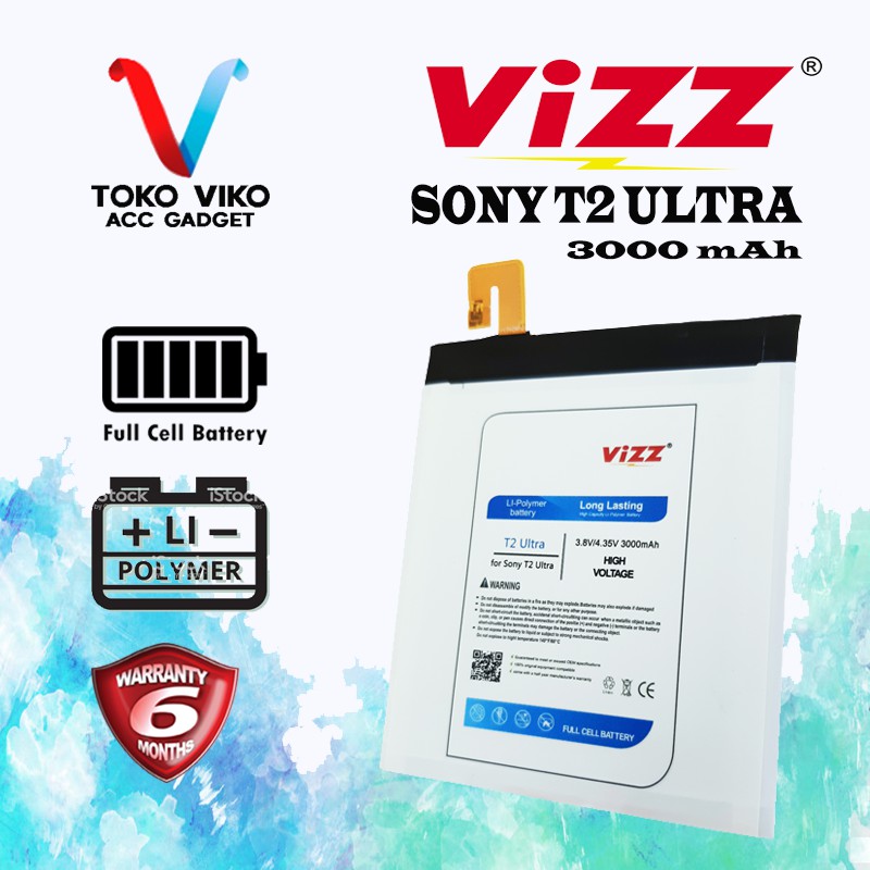 Baterai SONY EXPERIA T2 ULTRA Original VIZZ INDONESIA