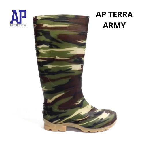 SEPATU BOOT AP TEMURAH TERRA ARMY - AP TERRA ARMY 40-42 - SEPATU BOOT SAFETY KARET - AP BOOTS ARMY - SEPATU BOOTS ARMY - FANZ STORE