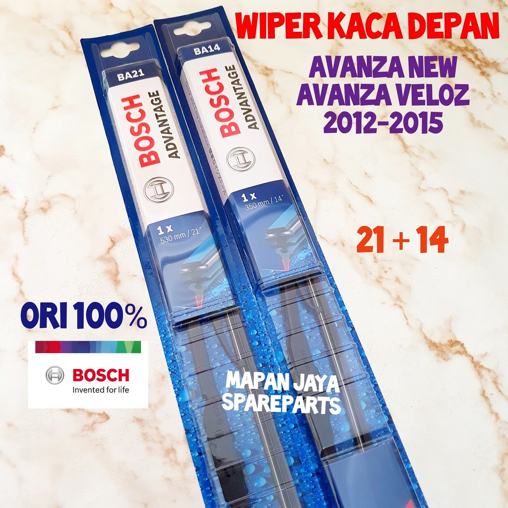 BOSCH WIPER KACA DEPAN AVANZA XENIA NEW GRAND VELOZ 2012-2022 (ORI)