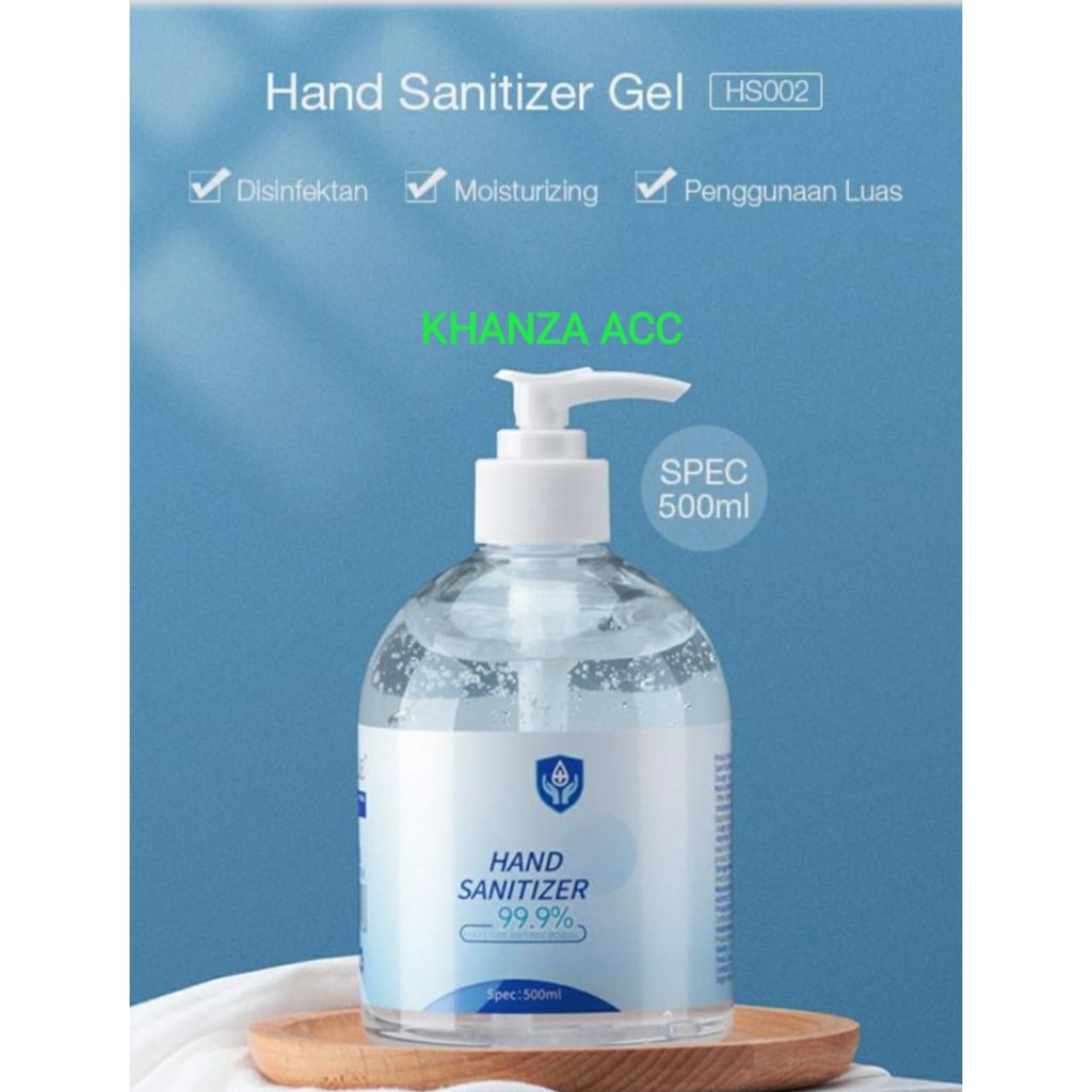 KHANZAACC QOLE HS002 LEVEL OF STERILIZATION 99.9% HAND SANITIZER GEL 500ML