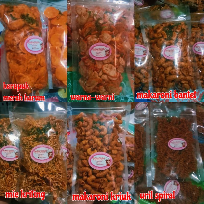 Seblak kering pedas kerupuk 100 gr rempah daun jeruk