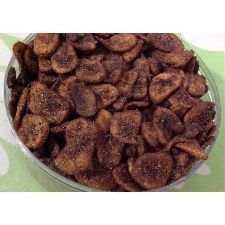 Keripik Pisang Coklat 1/2 Kg Kripik Piscok Dolar 500 Gram Banana Crackers Coklat Tebal Khas Lampung Murah