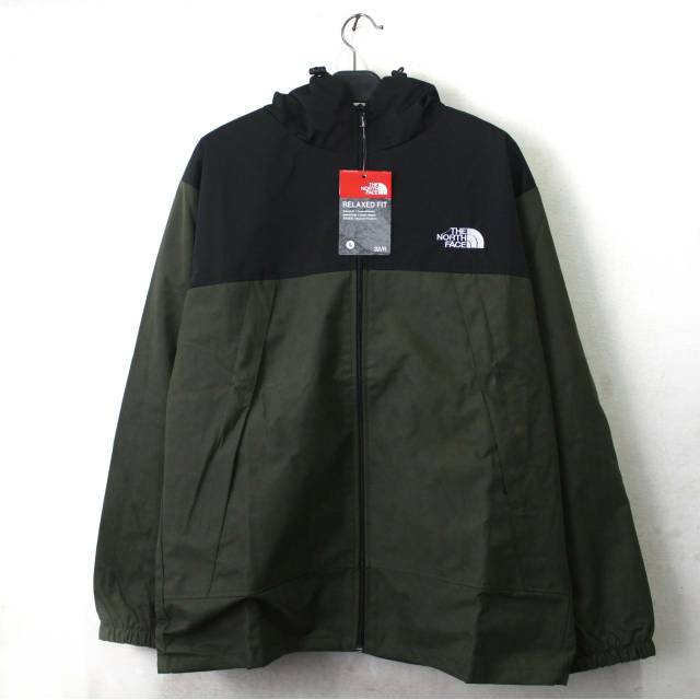 army green north face hoodie