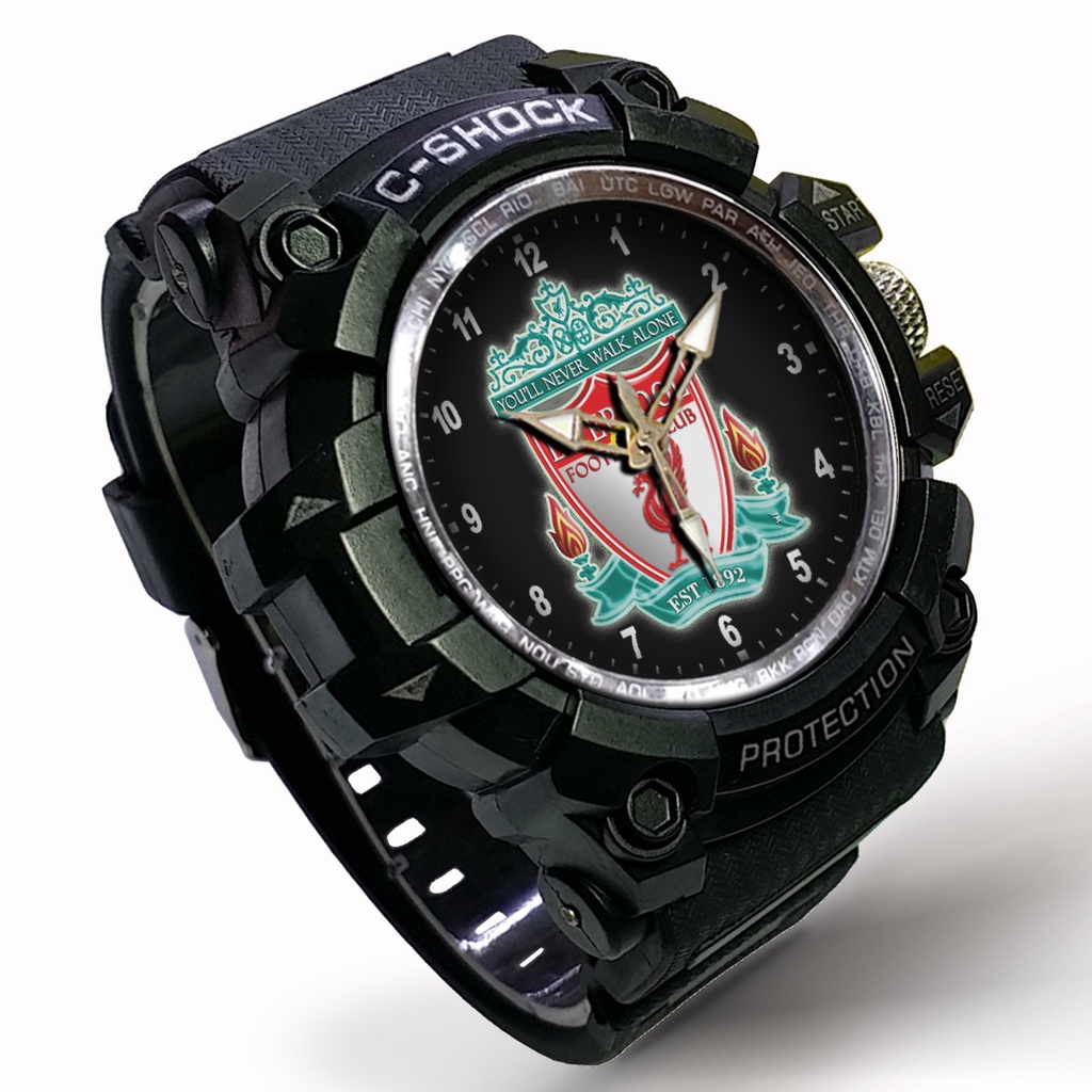 Jam Tangan Liverpool Outdoor List Merah #Hitam