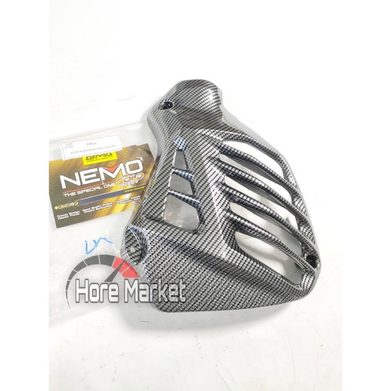 Cover Radiator Nmax Old Karbon Tutup Radiator Nmax lama carbon Merk Nemo Original