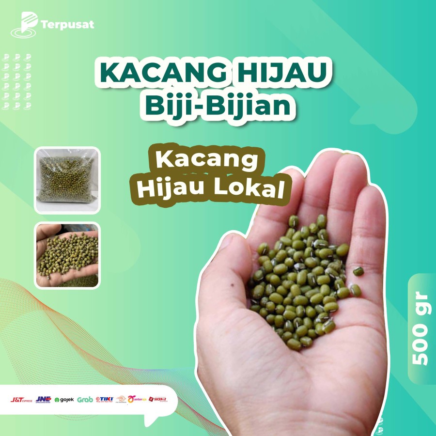 

Kacang Ijo / Hijau Per 500 Gram Berkualitas Pakan Hewan Burung