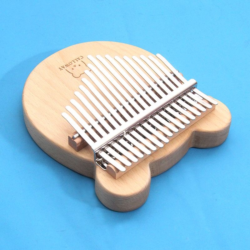 【New】17 keys Kalimba Beech bear kalimbaThumb Piano Acoustic Finger Piano Africa Music Instruments