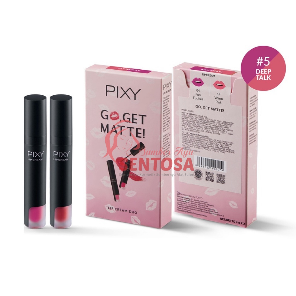 PIXY GO GET MATTE LIP CREAM DUO