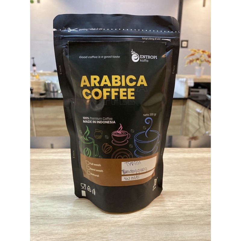 

Arabica Coffee NATURAL WINE ( Medium ) . Rp.95.000/ 200gr Specialty arabica coffee, Typica, espress