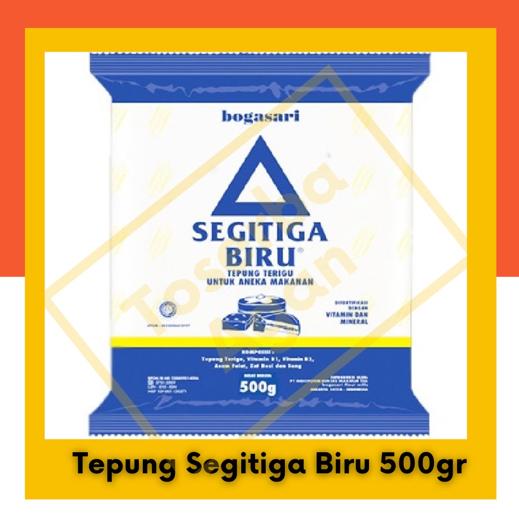 Tepung Terigu Serbaguna Segitiga Biru 500 gram Bogasari