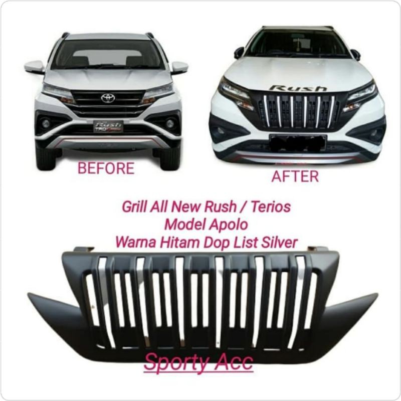 Grill Depan Rush New / Terios New Model Apolo