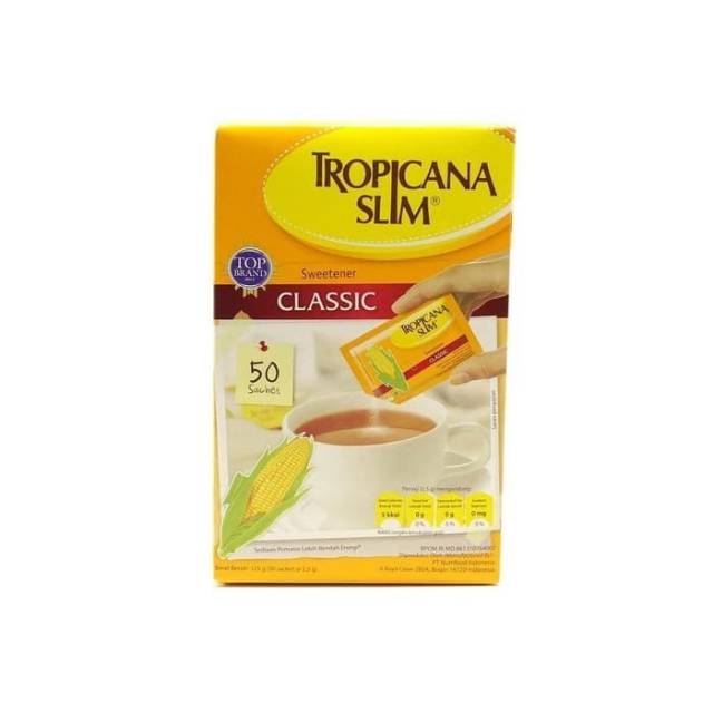 TROPICANA SLIM SWEETENER CLASSIC 50 SACHET - GULA