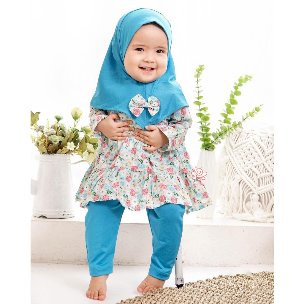 Baju Muslim Anak Perempuan / Baju Muslim Anak Taalia Serise 1-5 Tahun / Gamis Bayi