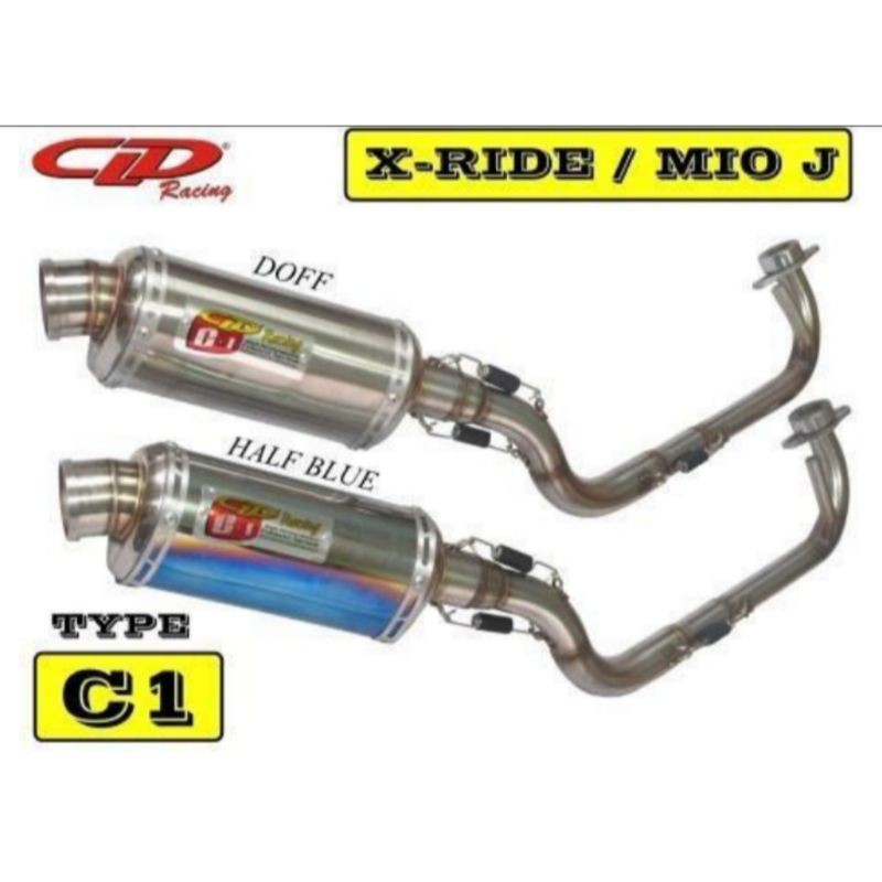 Knalpot CLD RACING Mio j/Soul GT/X-Ride Type C1 Bulat ORIGINAL