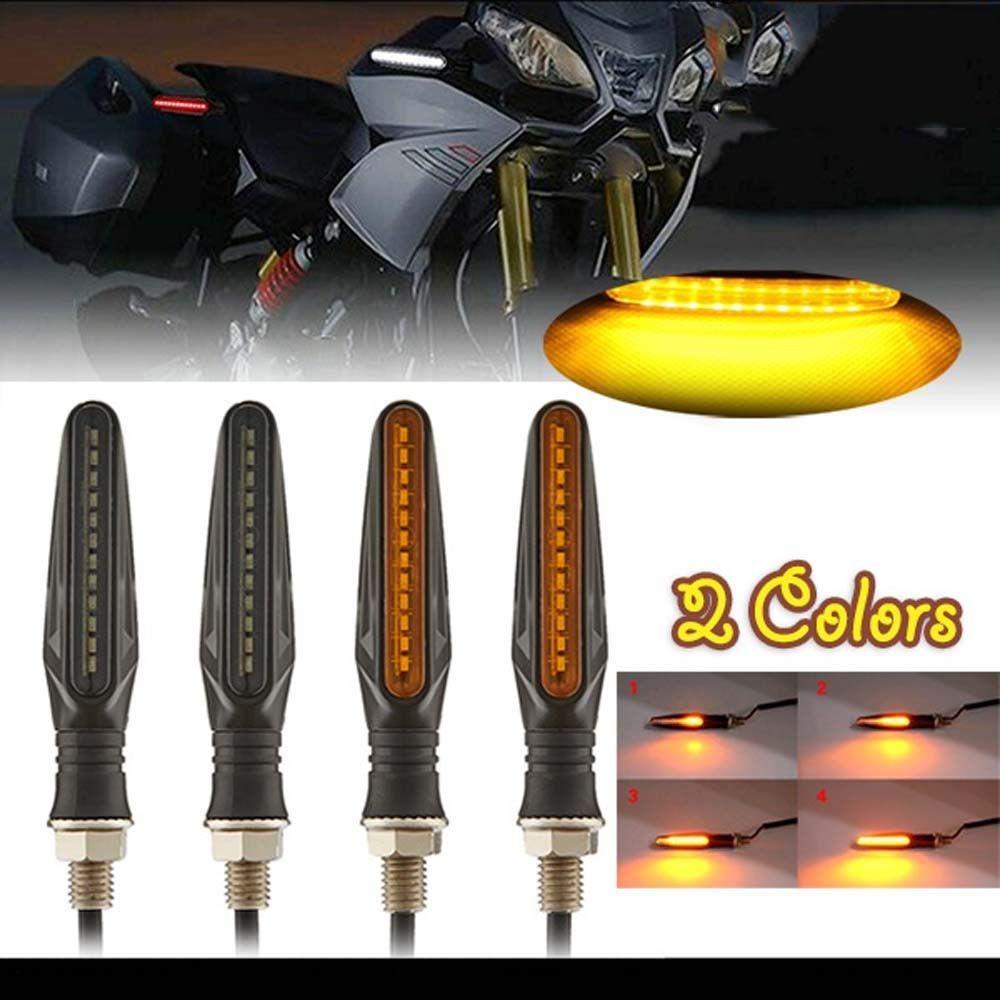 Lanfy Lampu Indikator Motor12 SMD Super Terang Air Mengalir Blinker 12V Motor Trail Motor LED Tail Flasher