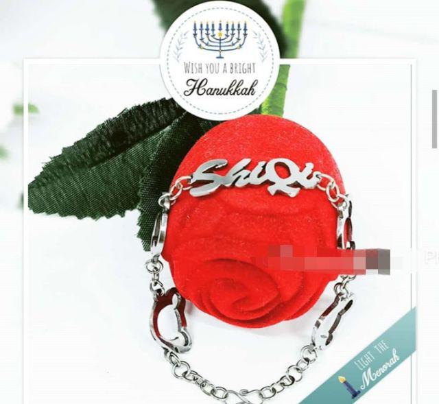  Gelang  ukir nama mondial bayi  dan anak anti  step anti  