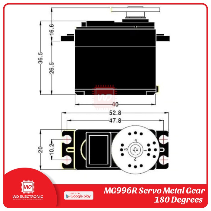 MG996 MG996R MG 996 SERVO MOTOR SERVO