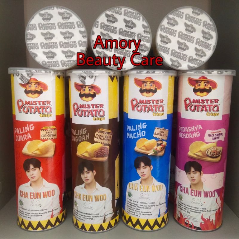 

Mister Potato Crisps Original 85gr CEW / Mister Potato Cha Eun Woo Edition / Cha Eun-woo / Mister Potato Cha Eunwoo