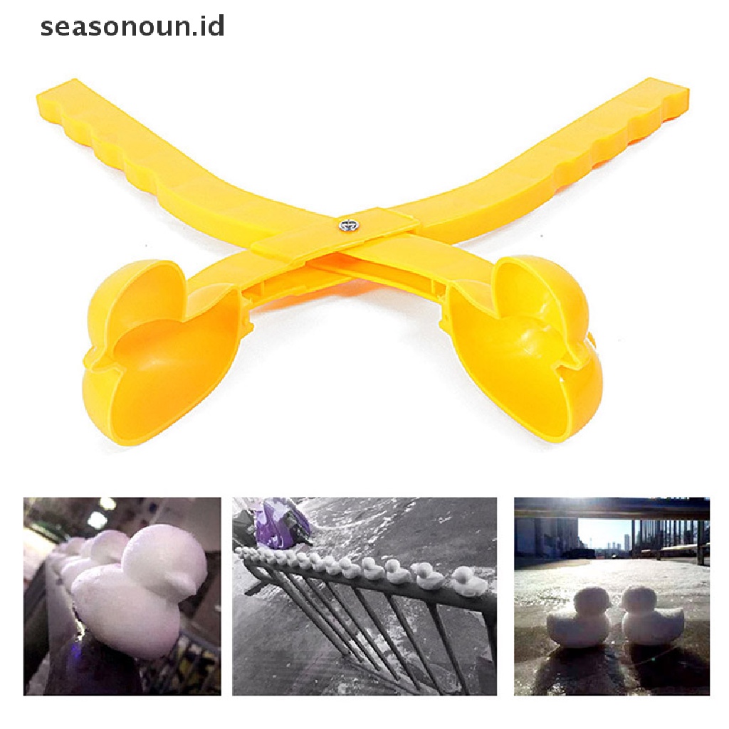 (seasonoun) Mainan Klip Pembuat Bola Salju / Pasir Bahan Plastik Untuk Anak / Outdoor