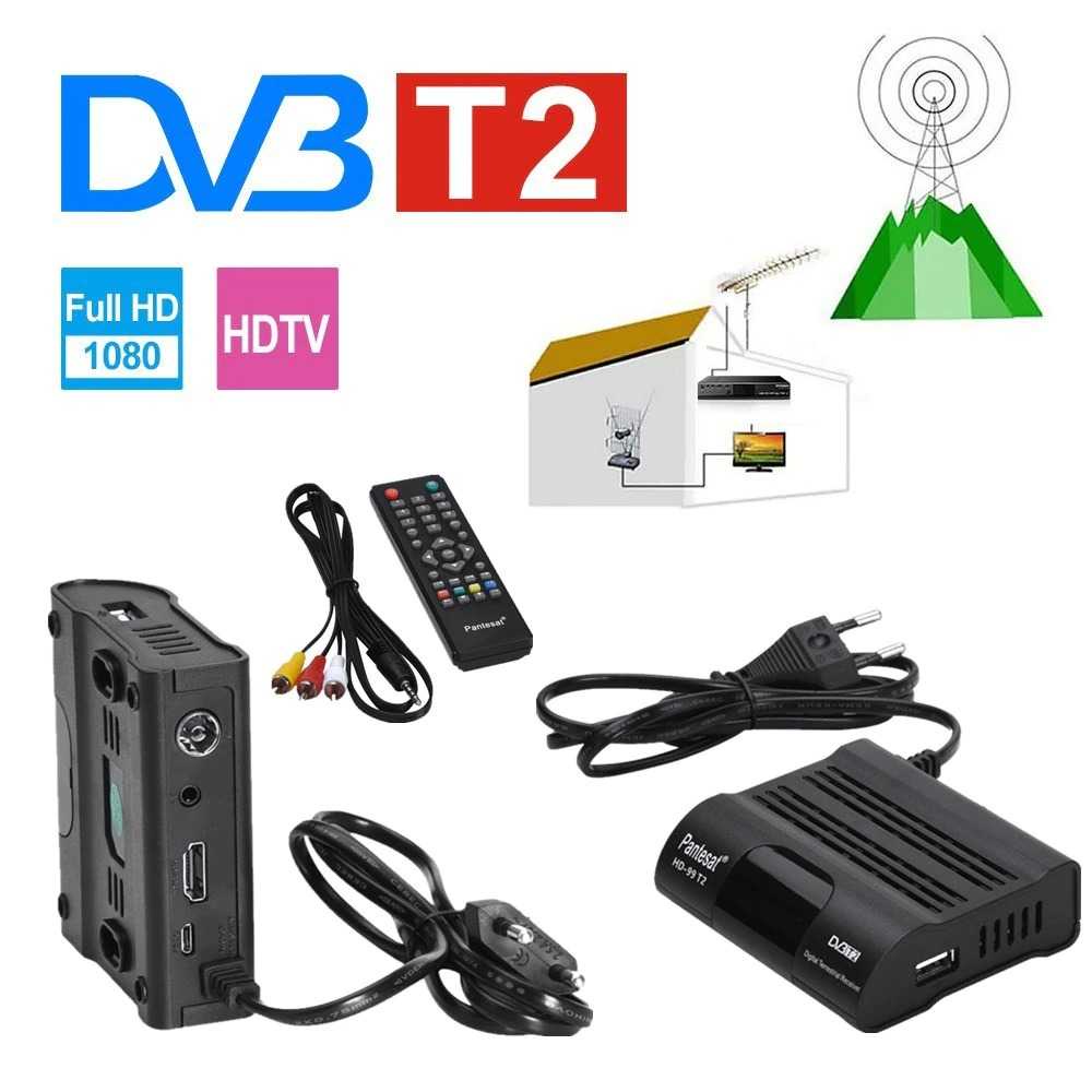 Taffware Pantesat Digital TV Tuner Set Top Box WiFi Receiver DVB-T2 - HD99 - Black