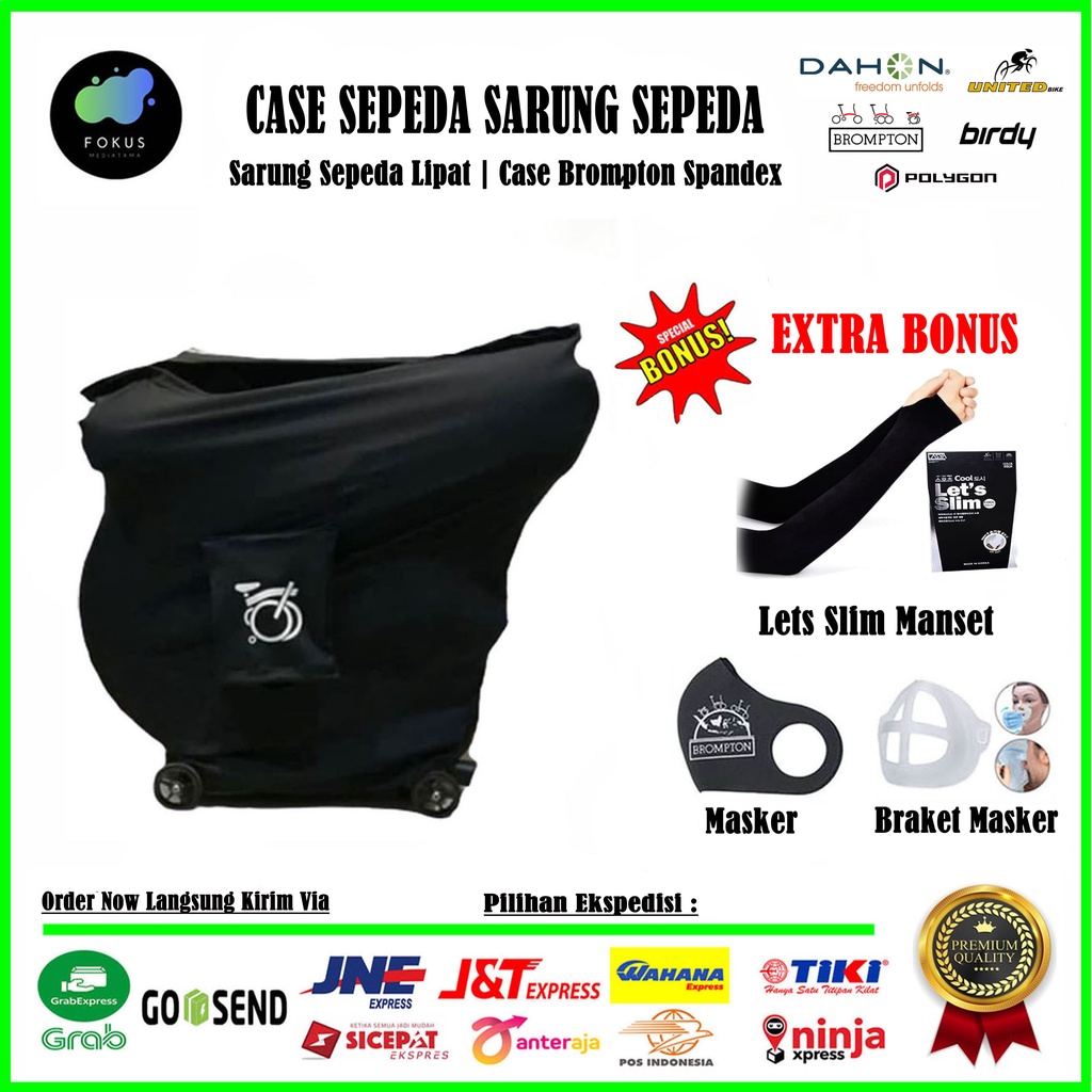 Cover Case Brompton Sarung Sepeda Lipat Brompton Spandex