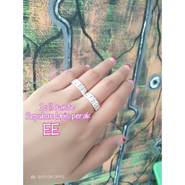 Cincin ½ rante lapis emas 24 k size cincin geser gambar tinggalkan d catatan