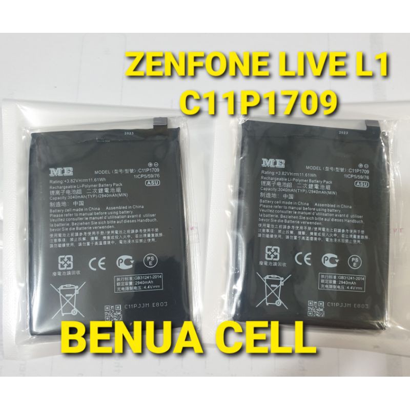 BATRE BATERAI BATEREI ASUS ZENFONE LIVE L1 C11P1709