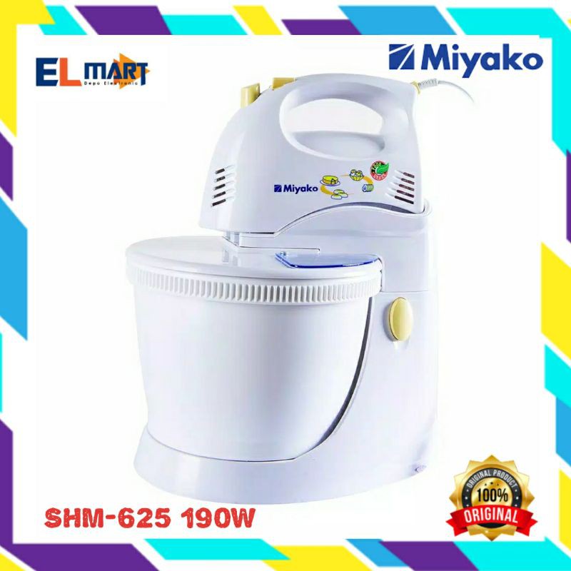 Miyako mixer com SM 625 /hand stand mixer mangkok putar