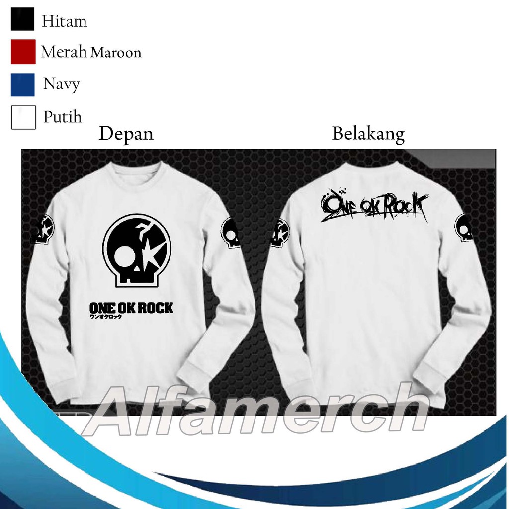 Baju Kaos Lengan Panjang ONE OK ROCK Keren Pria Dan Wanita Distro DIAMOND STORE