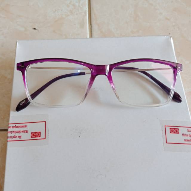 Kacamata anti radiasi frame ungu CHN23