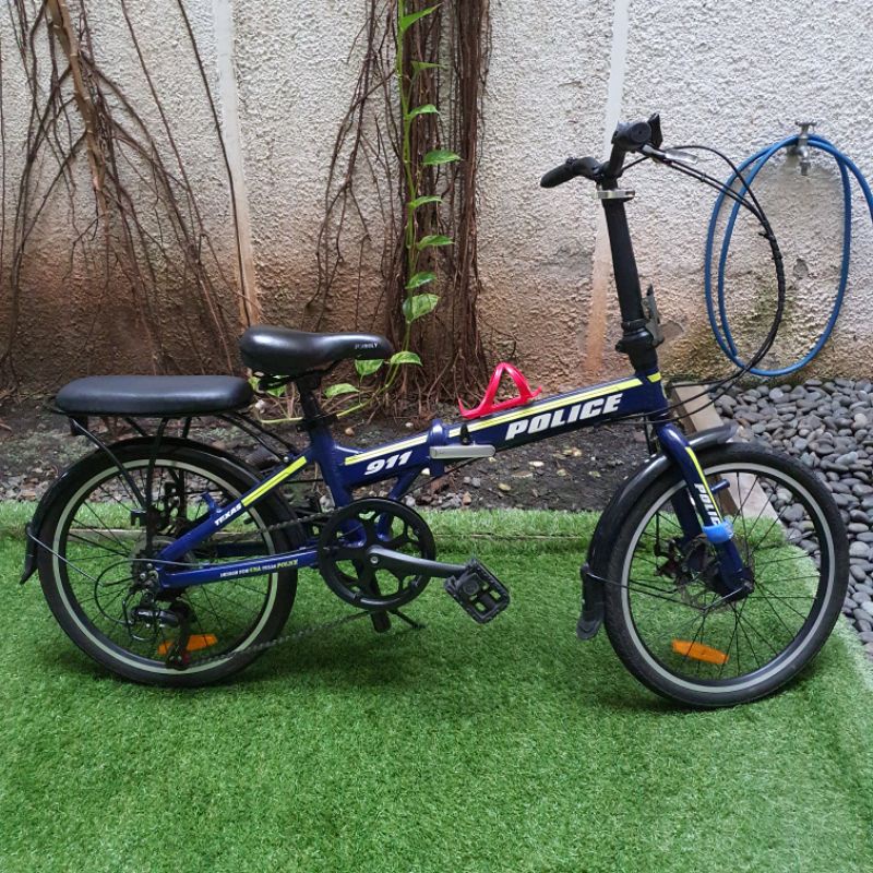 Sepeda Lipat Police Texas 911 ukuran 20inch