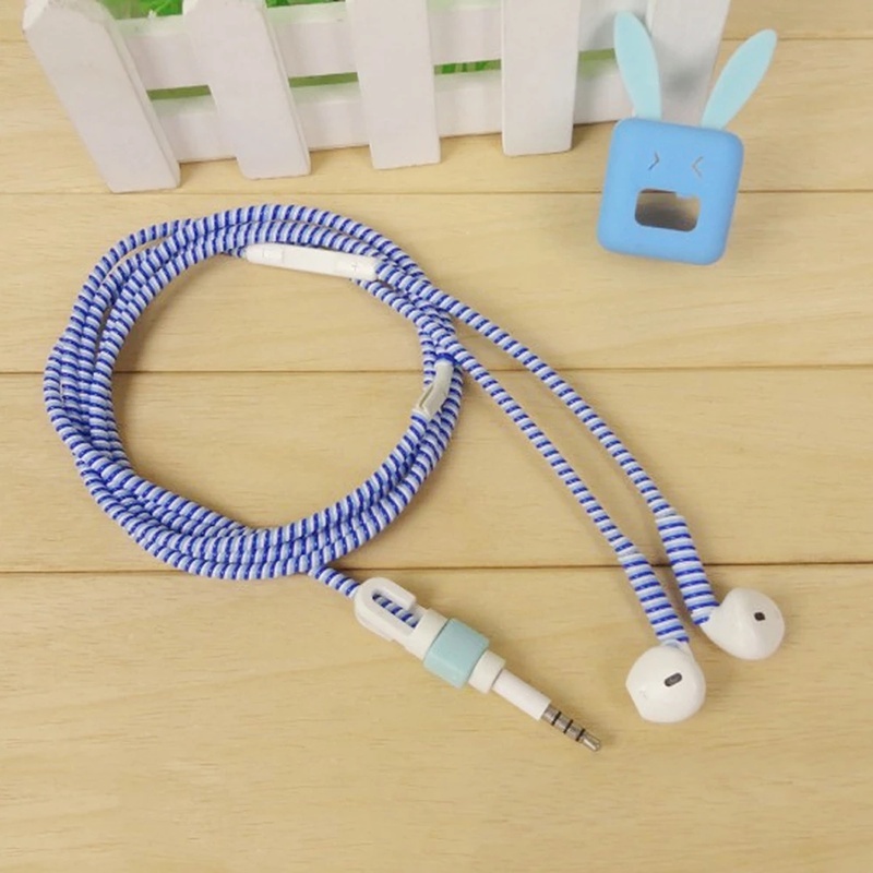 1.2M Colorful Phone Wire Cord Rope Plastic Protector Bobbin Winder/ USB Charging Cable Data Line Earphone Cover Spring Sleeve Twine