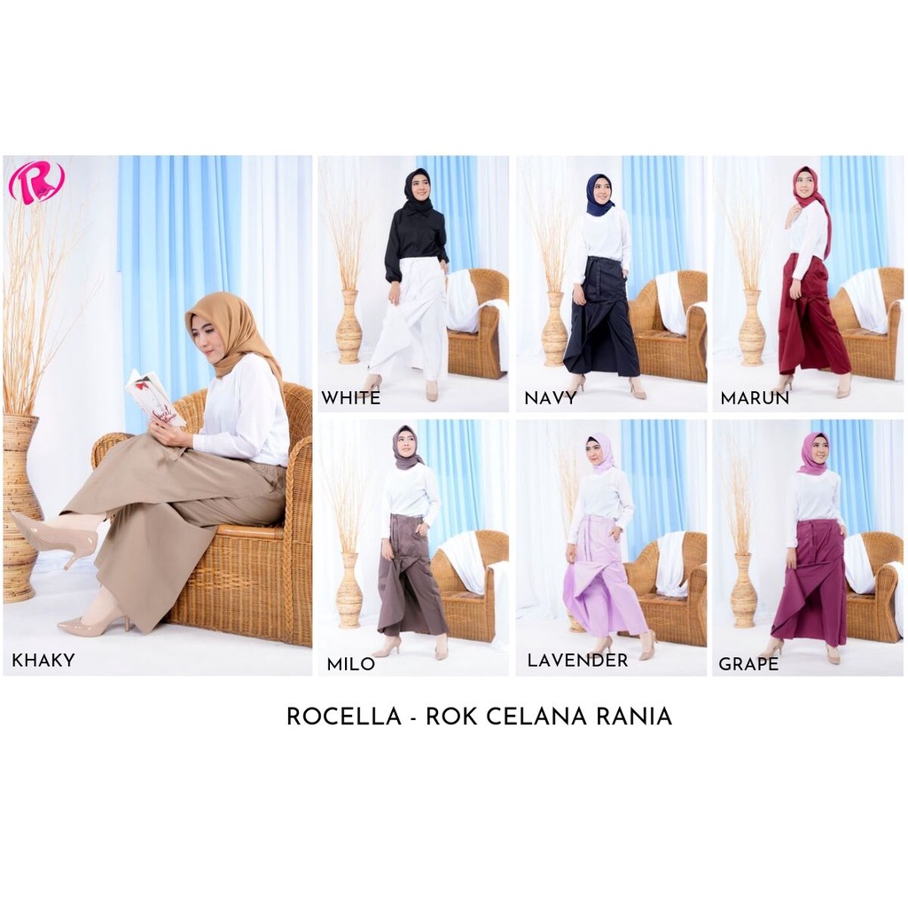 Rocella Rok Celana Rania - Rok Celana Wanita - Rok Celana Rania - Rok Celana Rocella - Rok Celana